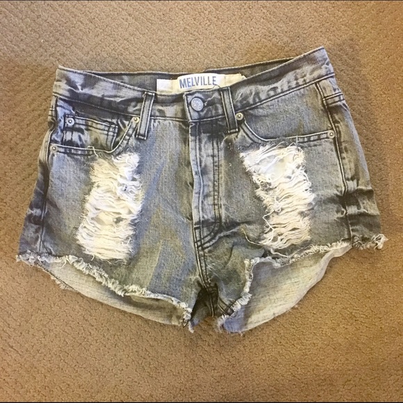 Brandy Melville high waisted distressed shorts