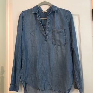 Cloth & Stone chambray tunic shirt