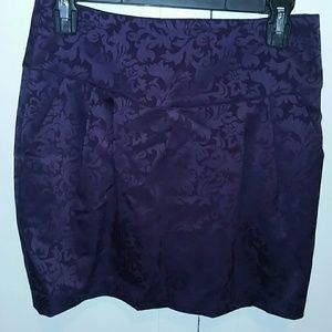 Forever 21 Purple silk print skirt