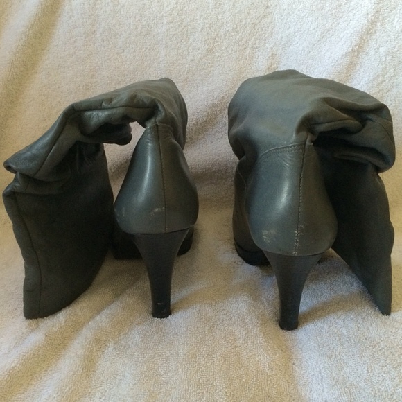 Cathy Jean Gray Scrunch Shaft High Heel Boots - Picture 3 of 4