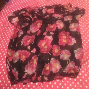 Ann Taylor loft short sleeve blouse large