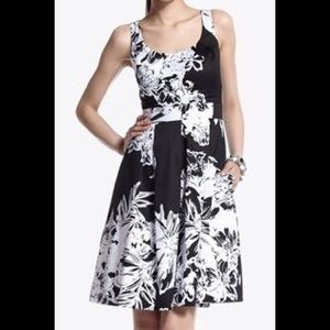 WHBM Placed Floral Cotton Sundress