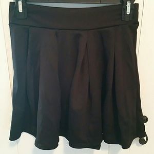 Black cheerleader style skirt