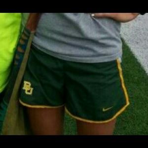 Baylor shorts from BU store on campus.