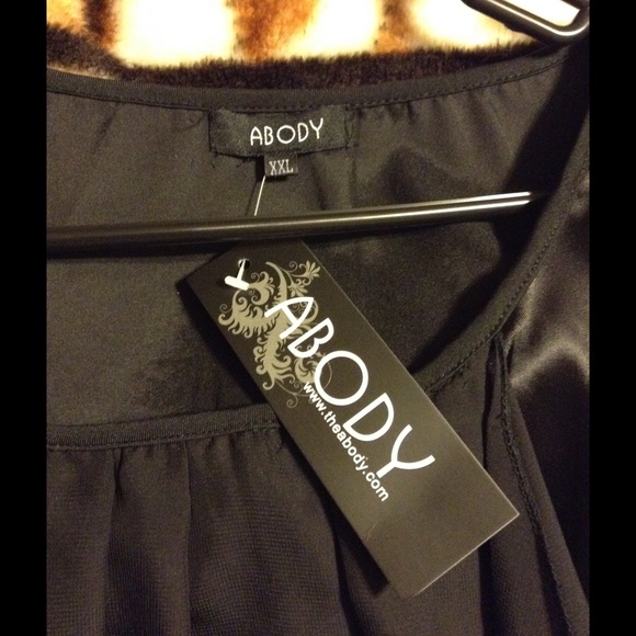 Little Black Dress with Sheer Sleeves - Picture 3 of 3