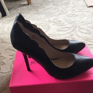 Authentic Betsey Johnson black stiletto heels