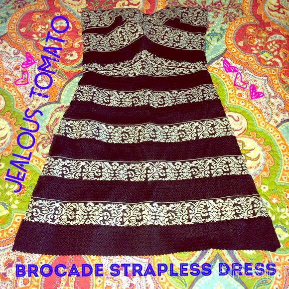 Jealous Tomato Dresses & Skirts - ⭐️Jealous Tomato Brocade Strapless Bandage Dress⭐️