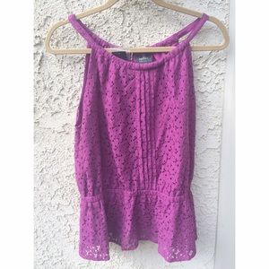 Purple Nicole Miller top Purple Nicole Miller top