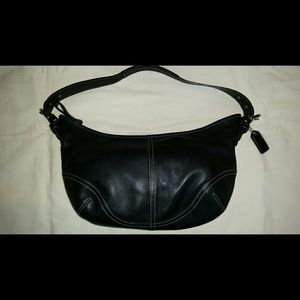 Coach Black leather hobo