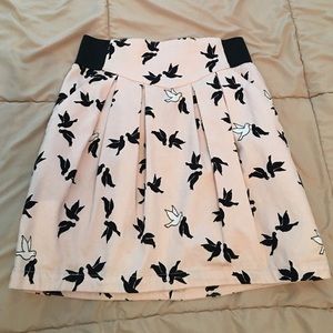 H&M Dove Printed Skirt