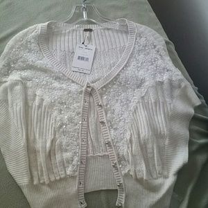 Ivory lace sweater
