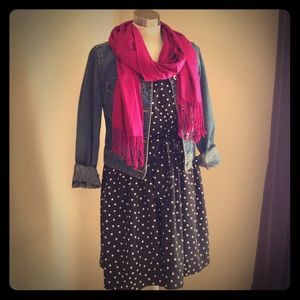 ELLE black and white polka dot dress