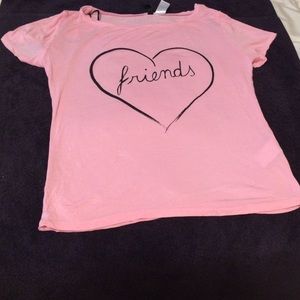 pink "friends" shirt!