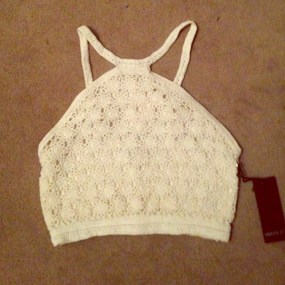 NWT Forever 21 Crochet Crop Top