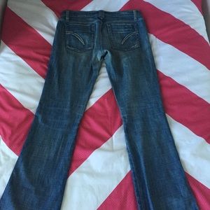 Joes distressed boot cut jeans