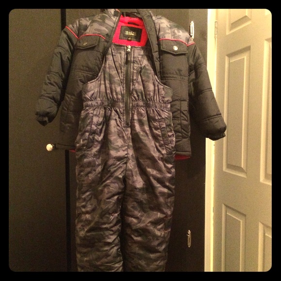 Little Boys Camouflage Printed Snowsuit