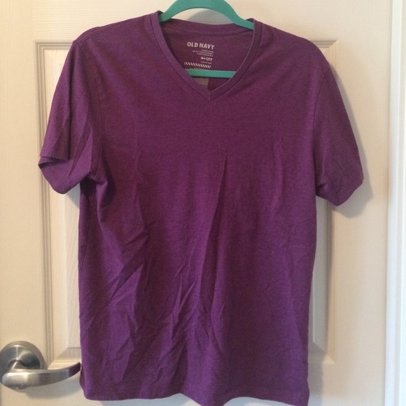 Purple v neck