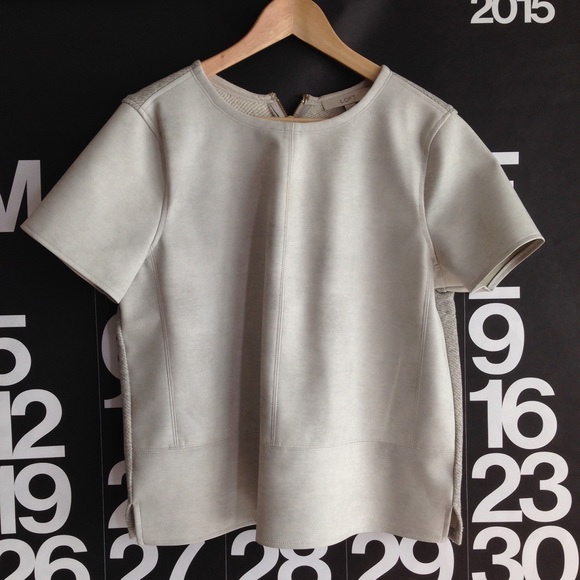 Loft leatherette minimal top!