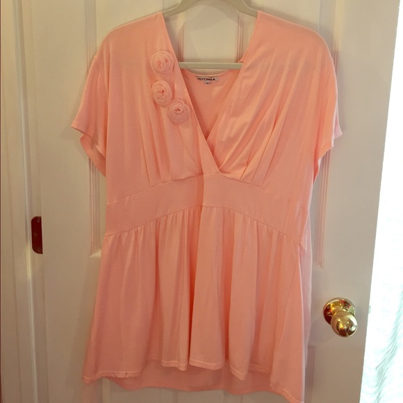 Kiyonna rosette top plus size