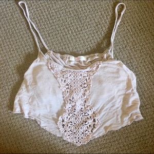 Lace crop top