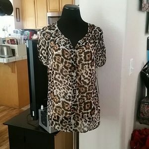 Apt 9 Animal print blouse & cami
