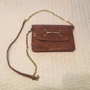Banana Republic faux croc Crossbody bag