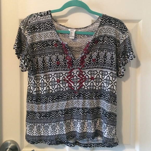 Tribal crop top