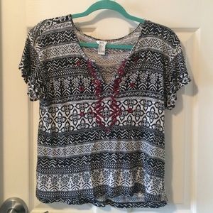 Tribal crop top