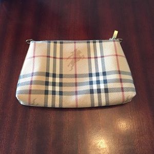 Burberry clutch/ makeup bag