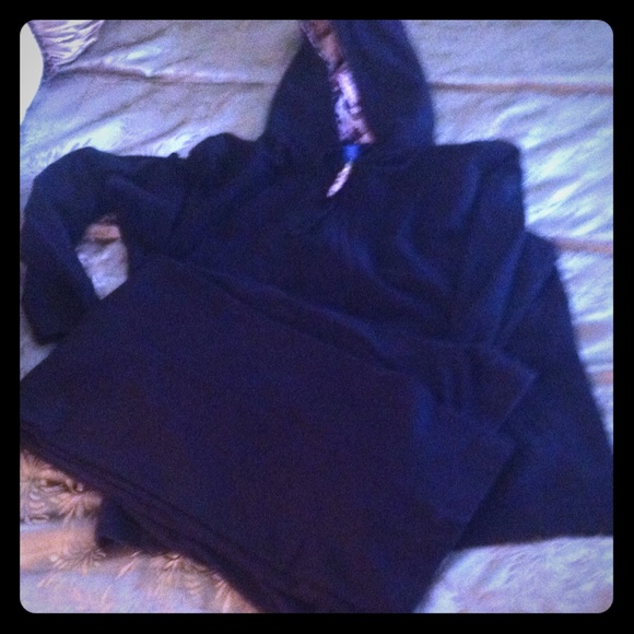 Cotton 2 piece jacket w pants lounge wear