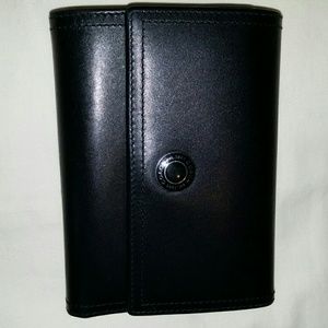 Black leather Coach wallet