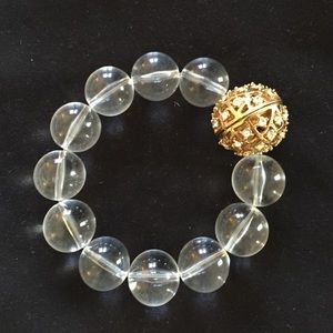 Jcrew clear bracelet with bauble