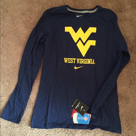 NWT Nike WVU West Virginia Long Sleeve Tee