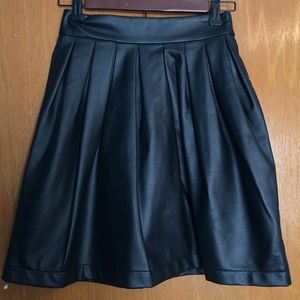 SALE black leather mini