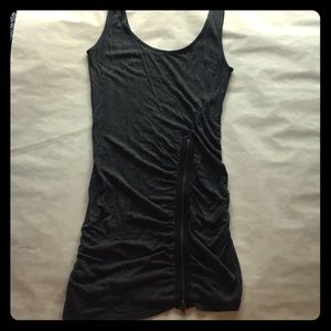 Sexy mini dress with zipper