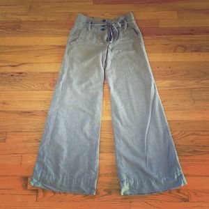 Anthropologie Elevenses Striped Flare Pants