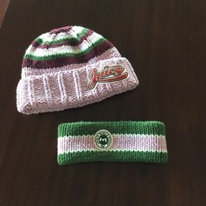 Juicy Couture knit hat and ear warming headband