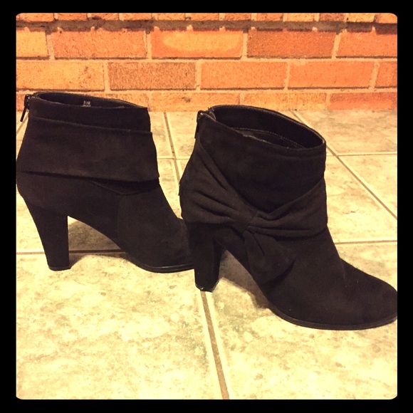 Black Suede Booties