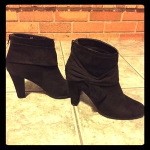 Black Suede Booties