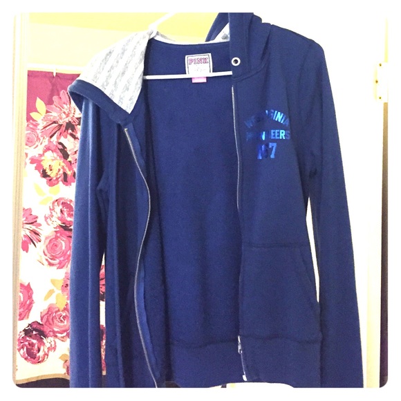 VS PINK WVU zip up jacket