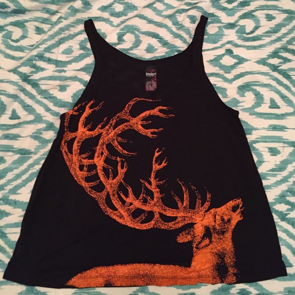 Vintage tank top with deer