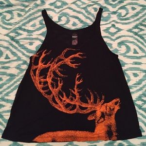 Vintage tank top with deer