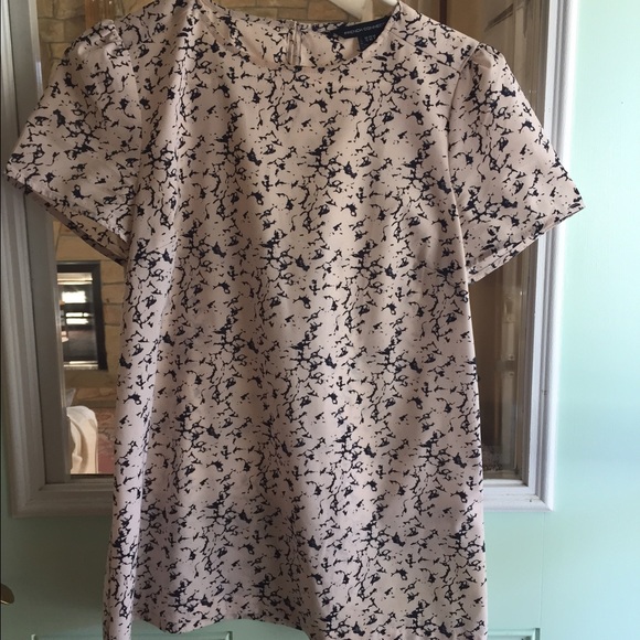 French Connection Rose Quartz and navy top  8