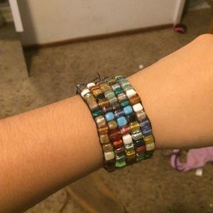 Cute glass bead bracelet