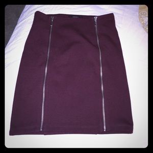 NWOT SEXY MAROON SKIRT
