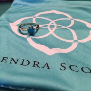 NWOT Kendra Scott Calvin Ring in Teal
