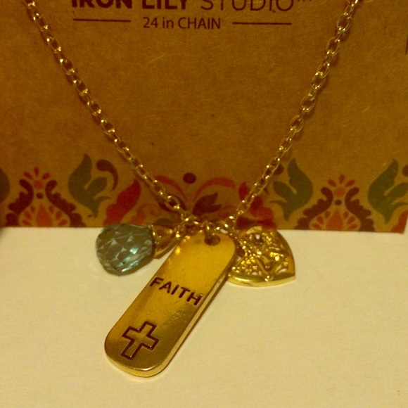 "Gold" faith necklace