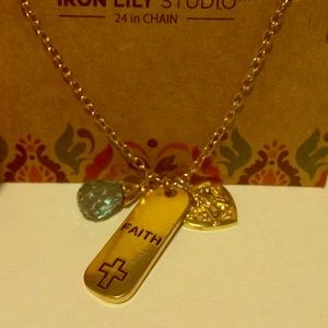 "Gold" faith necklace