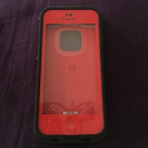 iPhone 5, 5s red lifeproof case