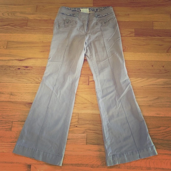 Anthropologie Cidra Grey Pants